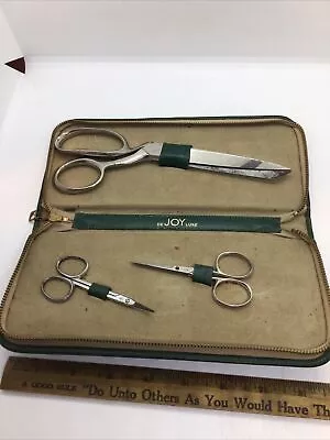 Vintage Scissors JOY 88 & 33 1/2 Germany Professional Dental In De Joy Luxe Case • $39.99