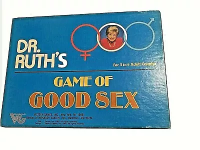 Vintage Dr Ruths Board Game Of Good Sex 1985 Victory Company • $23.98