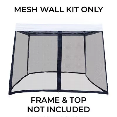 10x10 Pop Up Canopy Tent Slant Leg Mesh Screen Sidewalls Mosquito Net Walls • $46.99