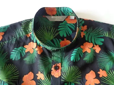 Mens Floral Grandad Shirt By Mountain Warehouse - Size Xl - 18” Collar - 26” Ptp • £4.99