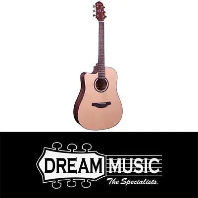 Crafter HD-100CE/OPN LH LEFT HANDED Dreadnought Acoustic Electric Guitar RRP$499 • $369