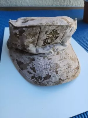 MARINE CORP. USMC Marpat Cover Field Desert Camouflage Cap Hat XX-Small • $9
