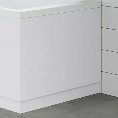 £44.99 • Buy Modern Bathroom 800mm End Bath Panel 18mm MDF White Gloss Wooden Plinth Easy Cut