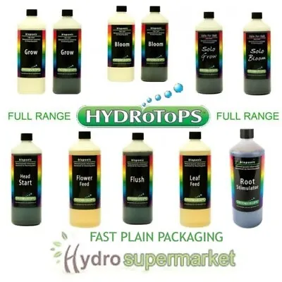 Hydrotops Nutrients Hydro Coco Soil Grow Bloom Boost Hydroponics Canna • £15