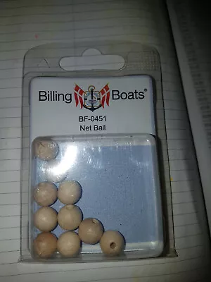 BILLING BOATS - BF-0451 Net Ball (10) 10mm BRAND NEW Wood • $9