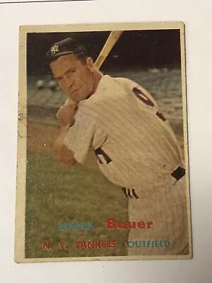 1957 Topps Hank Bauer #240 VG • $6.40