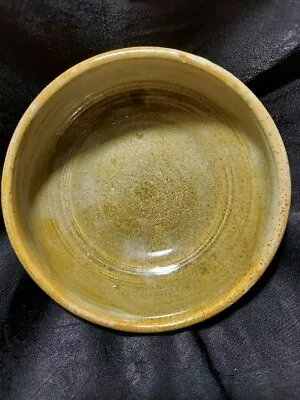 A.Smith Signed Pottery Bowl  Green Jade Pottery Bowl 6  W × 2  H  Studio Art  • $25