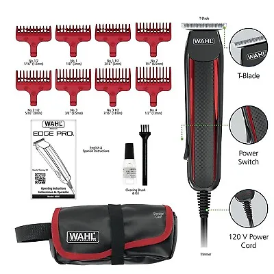 Wahl Edge-Pro Hair Clippers Beard Mustache Professional Trimmer Barber Shaver • $39.99