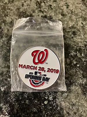 Washington Nationals 2019 Opening Day  RARE Usher Pin 3/28/19 Free Ship • $45