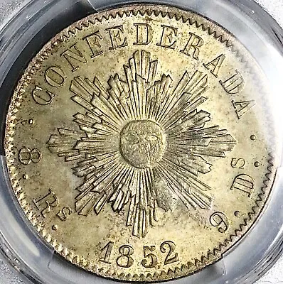 1852 PCGS MS 63 Argentina 8 Reales Cordoba Silver Coin POP 2/1 (23082905C) • $2599