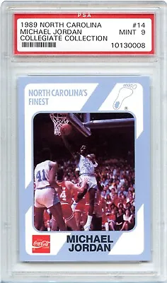 1989 North Carolina Collegiate Collection Michael Jordan #14 Psa 9 Unc Tar Heels • $24.99