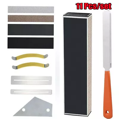 $16.99 • Buy Guitar Luthier Tool Kit Dressing File Fret Crowning Rocker Fingerboard Grinding