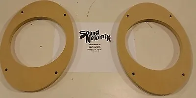 MDF Speaker / Spacer Rings 6x9  To 6.5  X-LARGE Adapters 1/2  Thick One Pair • $37.69