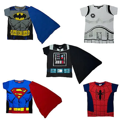 Boys Disney & Marvel Superhero Action Movie Novelty T-Shirts • £5.99