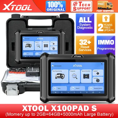 XTOOL X100PAD S IMMO Key Programming Tool All System AUTO Diagnostics Scanner • $439
