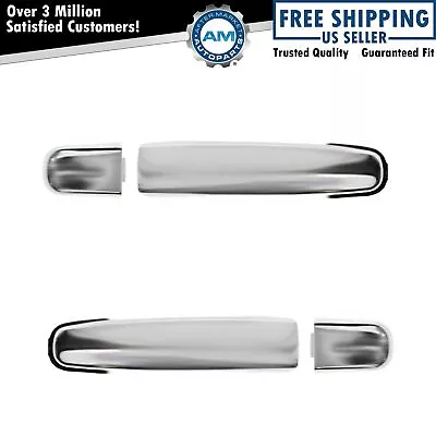Door Handles Chrome Outside Front Left & Right Pair Set For Equinox Malibu G6 • $40.79