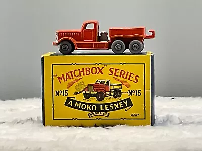 1950's Moko Matchbox Lesney 15A Diamond T Prime Mover  10 Plastic Whls Mint  • $960