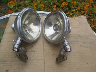 1920s Pair 6 Inch S & M Spot Lights Windshield Mount • $225