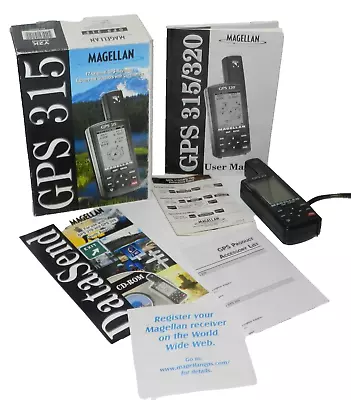 Magellan GPS 315 12 Channel GPS Navigator W/ Box & Manuals Tested & Works • $39.99