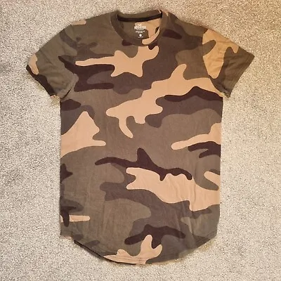 £5.95 • Buy GENUINE✅ Hollister T-Shirt - Size S Small - Boys Mens Top Green Camo Pattern
