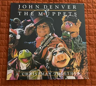 John Denver & The Muppets Christmas Together Vinyl 1979 Gatefold Poster • $14.50