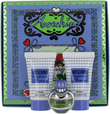 Toujours Glamour By Moschino For Women Set: EDT 0.17 + Body Lotion 0.8 + SG 0.8 • $24.83
