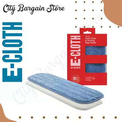 New E-cloth Deep Clean And Dusting Mop Head Twin Pack Mop 0562 • £17.99