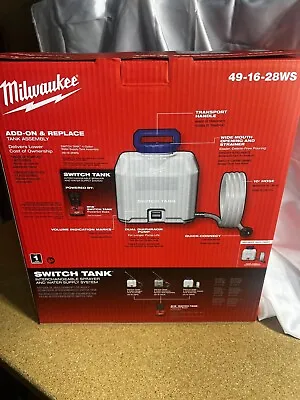 Milwaukee Tool 49-16-28Ws 4-Gallon Water Supply Tank Assembly For M18 Switch • $175