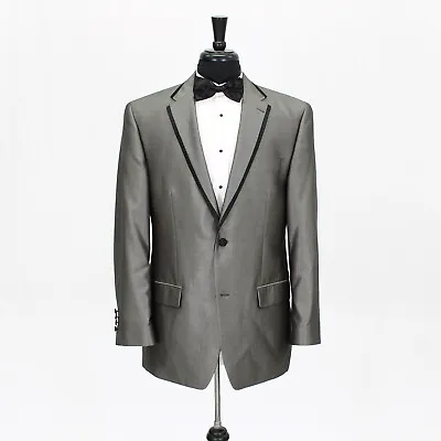 Sean John 42R Gray Tuxedo Jacket Blazer Solid 2B Polyester • $49.99