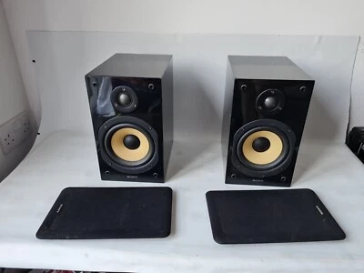 £44.95 • Buy SONY SS-CG1 Passive Black Book Shelf Speakers 6 Ohm