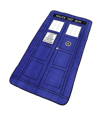 $42.99 • Buy Underground Toys Doctor Dr Who Tardis Throw Blanket