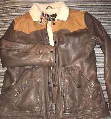 Buffalo Jackson Leather Sherpa Jacket NWT • $329