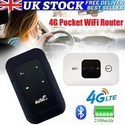 Unlocked 4G Pocket Mobile Broadband Wireless WiFi Router Portable MiFi Hotspot • £16.29