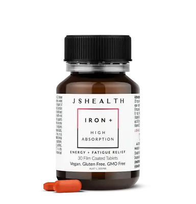 Js Health Iron+ 30t High Absorption - Energy + Fatigue Relief • $25.95