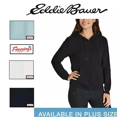 Eddie Bauer Ladies Full Zip Hooded Drawstring Womens Jacket | J63 • $16.63