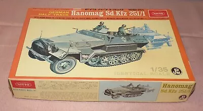 Vintage Nitto German Half Track Tank Hanomag Sd.Kfz 251/1 #158-350 OPEN BOX • $19.95
