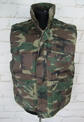 Woodland Camouflage Body Warmer Safari Vest Size X- Large • £28.50