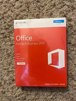 Microsoft Office Home & Business 2016 Software For 1 Windows - NEW • $134.99