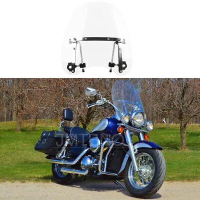 18 X16  Large Clear Windscreen Windshield For Kawasaki Vulcan VN 1500 1600 2000 • $69.39