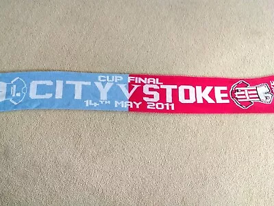 Manchester City V Stoke Scarf Fa Cup Final 14 May 2011 Wembley Collectors Half • £6.70