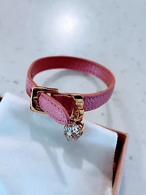 Miu Miu Bracelet Leather Pink Women From Japan • $121.20