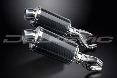 Delkevic 9  Carbon Oval Slip On Mufflers -  Yamaha Vmax 1984-2007 Exhaust • $513.99