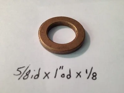 Oilite Thrust Washer 5/8 Id X 1 Od X 1/8 Bushing Brass Spacer Bearing Bronze T23 • $5.95