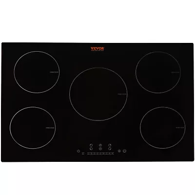 VEVOR 30  Electric Induction Cooktop Ceramic Glass Stove 5 Burners Touch Control • $260.99