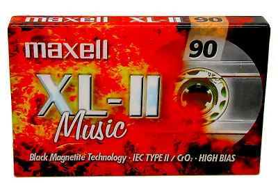 Maxell Xl-ii 90 Minutes Blank Type 2 Chrome Audio Cassette Tape - New & Sealed • £8.68