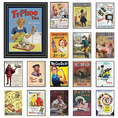 Vintage / Retro Signs A3 Posters Old Style Wall Home Decor Prints • £7.99