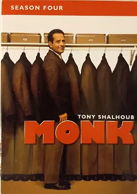 Monk TV Series - Season 4 - 4 DVDs - DVD1133 • $10.95