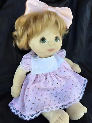 Vintage Pink Rosebud Broderie Anglaise Doll Dress & Bloomers • $24.99