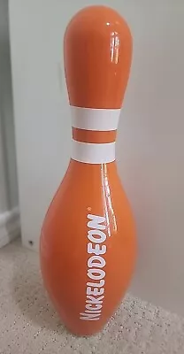 Vintage Nickelodeon Logo Orange & White Bowling Pin 90s 2002 RARE • $275