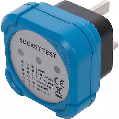 UK Mains Socket Tester 240v Polarity Test / 3 Pin Plug House Electrical Wiring • £14.36